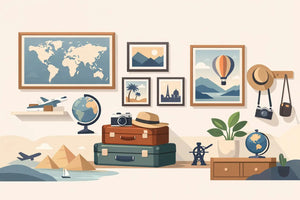 11 Best Travel Inspired Wall Decor Ideas - Sylvere Clerempuy Photography