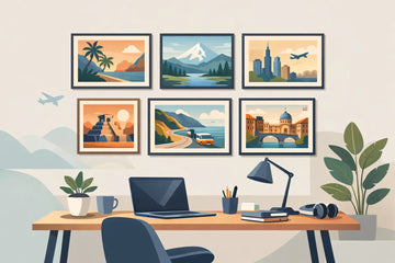 12 Home Office Travel Art Examples - Sylvere Clerempuy Photography