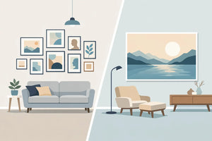 Gallery Wall vs Single Oversized Print