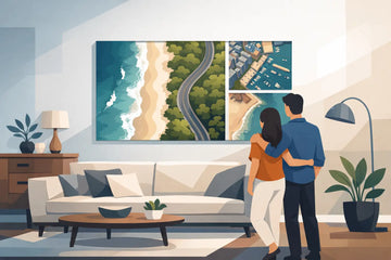 How Aerial Photography Wall Art Changes a Room