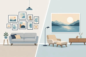 Gallery Wall vs Single Oversized Print - Sylvere Clerempuy Photography