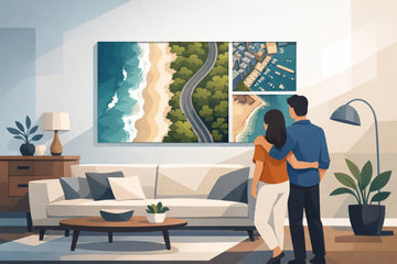 How Aerial Photography Wall Art Changes a Room - Sylvere Clerempuy Photography