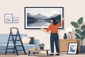 How to Hang Oversized Photo Artwork Well - Sylvere Clerempuy Photography