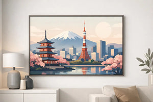 Japan Cityscape Wall Art for Modern Interiors - Sylvere Clerempuy Photography