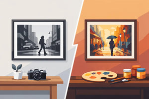 Street Photography Prints vs Paintings at Home - Sylvere Clerempuy Photography